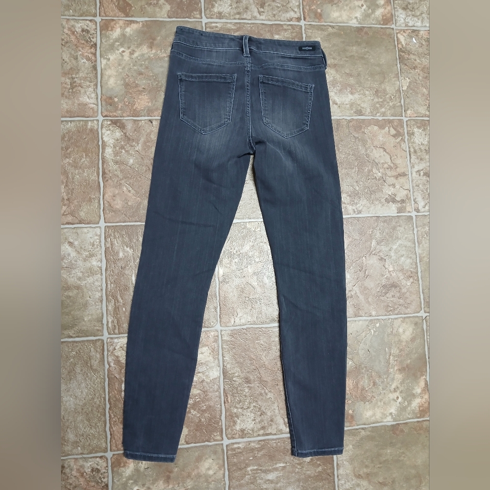 "Like New" Liverpool "The Skinny" Soft Black Distressed Jeans Size 0/25 - Picture 4 of 5